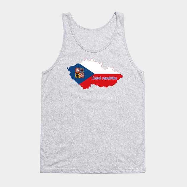 Czech republic flag & map Tank Top by Travellers